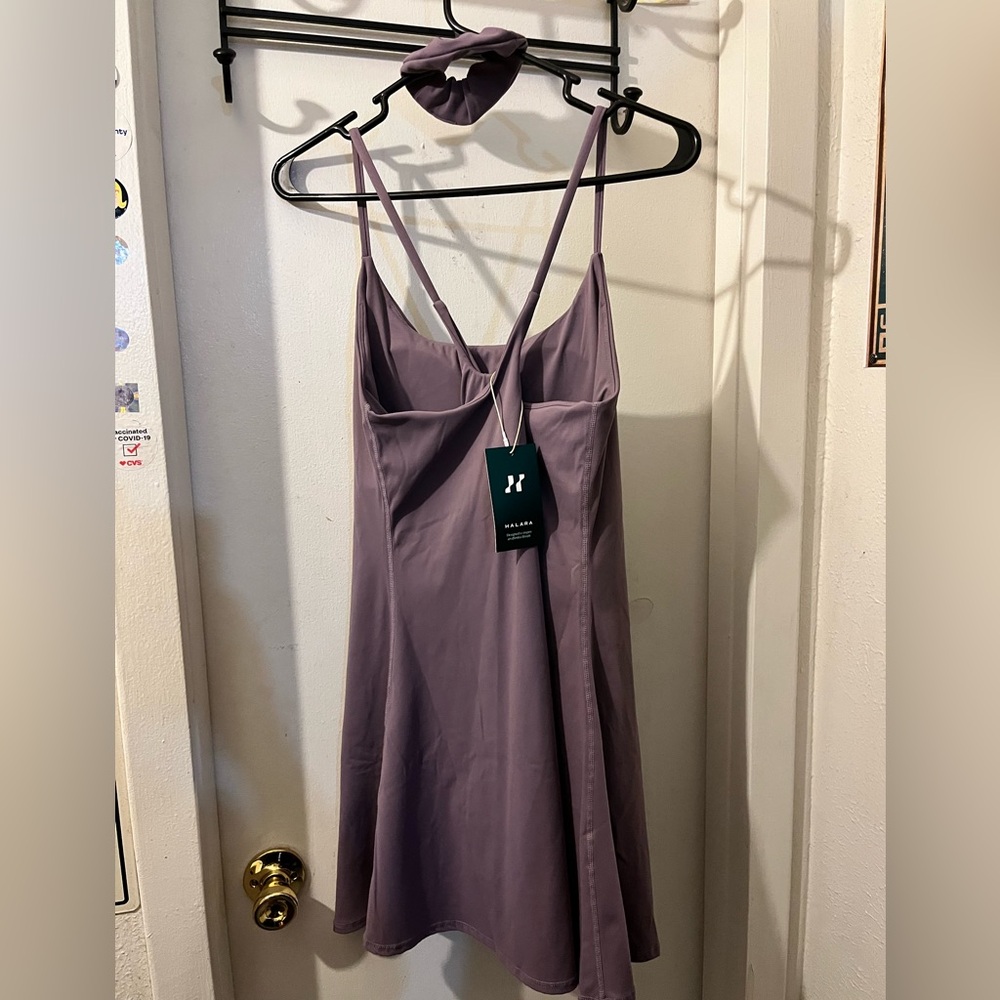 Halara- size XL- pretty lilac Cloudful dress/shorts/pockets. NWT. - Picture 4 of 7